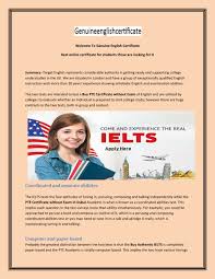 buy pte certificate online